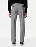 Tailored Fit Puppytooth Single Pleat Trousers