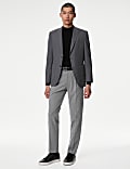 Tailored Fit Puppytooth Single Pleat Trousers