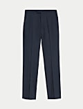 Tailored Fit Half-Elasticated Waist Trousers