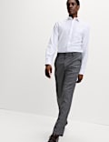 Tailored Fit Check Suit Trousers