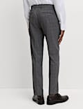 Tailored Fit Check Suit Trousers