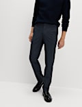 Tailored Fit Checked Trousers