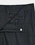 Tailored Fit Checked Trousers