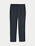 Tailored Fit Checked Trousers