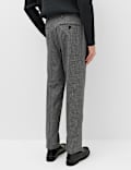 Tailored Fit Puppytooth Stretch Trousers
