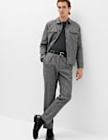 Tailored Fit Puppytooth Stretch Trousers