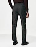 Single Pleat Brushed Stretch Trouser