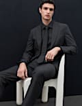 Regular Fit Textured Suit Jacket