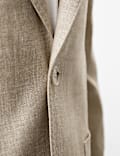 Tailored Fit Italian Linen Blend Twill Blazer