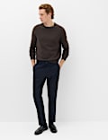 Tailored Fit Flannel Smart Trousers