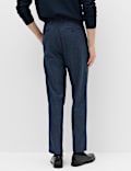 Tailored Fit Flannel Smart Trousers