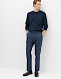 Tailored Fit Flannel Smart Trousers