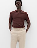 Tailored Fit Flannel Smart Trousers