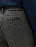Tailored Fit Flannel Smart Trousers