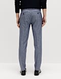 Tailored Fit Micro Grid Trousers