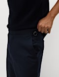 Pantalones de sarga con tacto c&aacute;lido y ajuste lateral