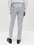 Tailored Fit Herringbone Trousers