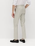 Tailored Fit Herringbone Trousers