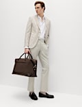 Tailored Fit Herringbone Trousers