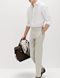 Tailored Fit Herringbone Trousers
