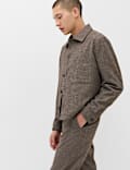 Textured Boxy Overshirt