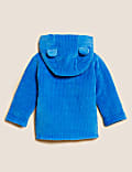 Cotton Rich Velour Hooded Jacket (0 - 3 Yrs)
