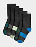 Lot de 5&nbsp;paires de chaussettes de sport en coton