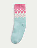 Fair Isle Slipper Socks