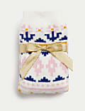 Fair Isle Slipper Socks