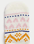 Fair Isle Slipper Socks