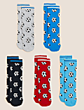 5pk Cotton Rich Football Socks