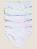 5P Plain Bikinis White (6-16 Yrs)