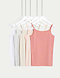 5pk Cotton with Stretch Camis (5-14 Yrs)