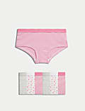 7 Pak Celana Pendek Motif Garis & Bintang Bahan Katun (5-16 Thn)