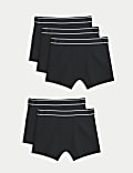 Pack de 5 bóxers slip elásticos de algodón (5-16&nbsp;años)