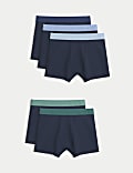 Set van 5 boxershorts van katoen met stretch (5-16 jaar)