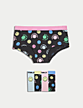5 pak Celana Pendek Melar Katun Motif SmileyWorld® (5-16 Thn)
