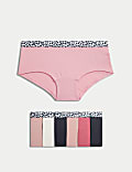 7er-Pack Shorts aus Baumwolle mit Stretch und Leopard-Bund (5–16 J.)