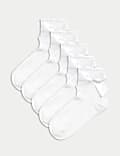5pk Cotton Rich Ankle Bow Socks (6 Small-7 Large)