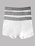 Lot de 3&nbsp;boxers en coton et Lycra® (du 4 au 16&nbsp;ans)