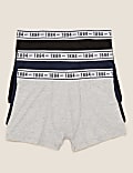 3pk Cotton Rich With Stretch Plain Trunks (6-16 Yrs)