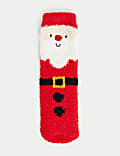 Cosy Christmas Santa Slipper Socks