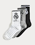 3pk Cotton Rich Real Madrid Socks (6 Small - 7 Large)