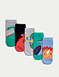 5pk Cotton Rich Dinosaur Trainer Liners™ 