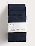 4pk 100 Denier School Tights (6-14 Yrs)