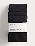 4pk 100 Denier School Tights (6-14 Yrs)
