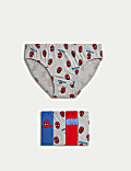 Lot de 5&nbsp;slips 100&nbsp;% coton à motif Spider-Man™ (du 2 au 8&nbsp;ans)