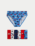 Pack de 7 calzoncillos 100 % algodón con estampado de coches (2-8&nbsp;años)