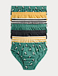 7 Pack Pure Cotton Dog & Striped Briefs (2-8 Years)