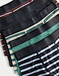 5pk Cotton Rich Striped Trunks (5-16 Yrs)
